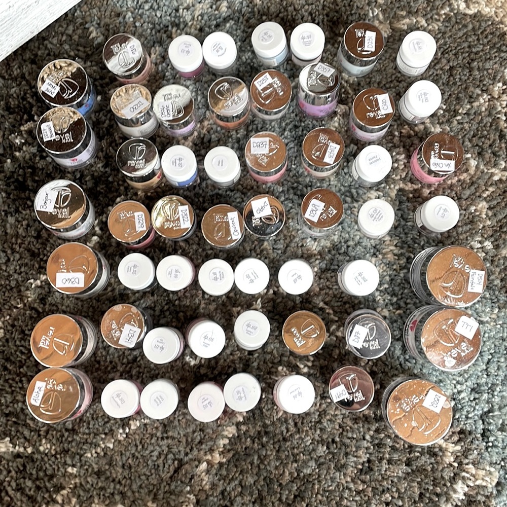 Revel and Sparkle & Co nail dip powder.